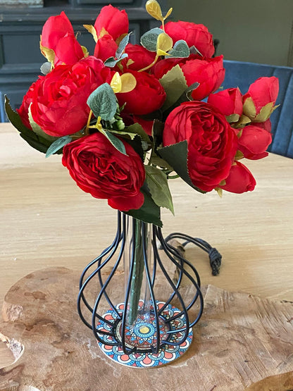 Seidenpfingstrose mit Vase