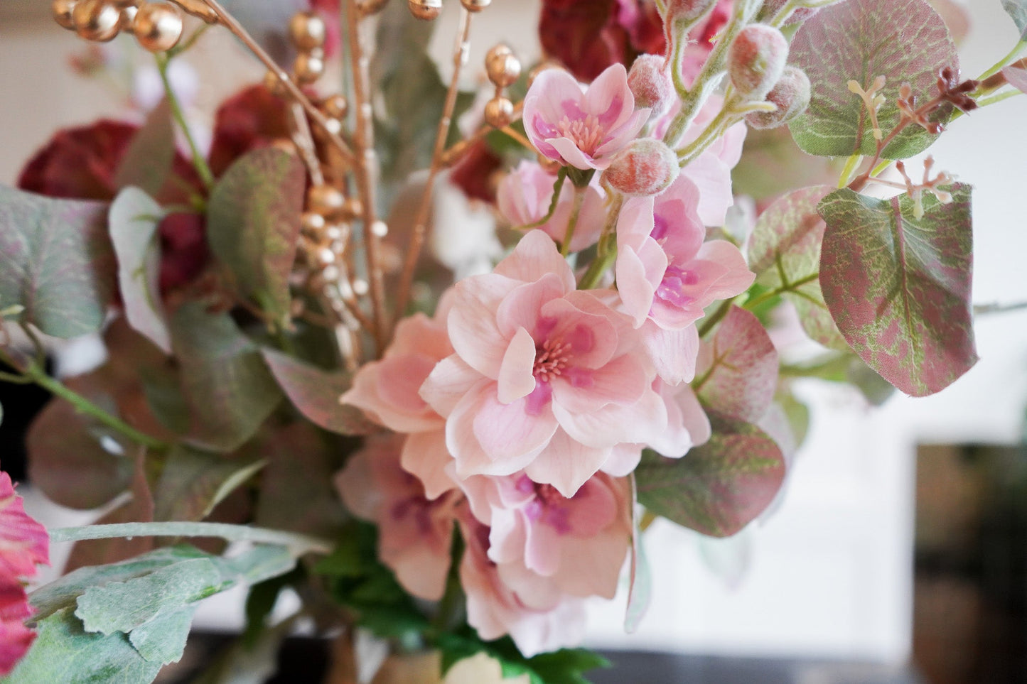 Seidenes Blumenbouquet Silky Rosé