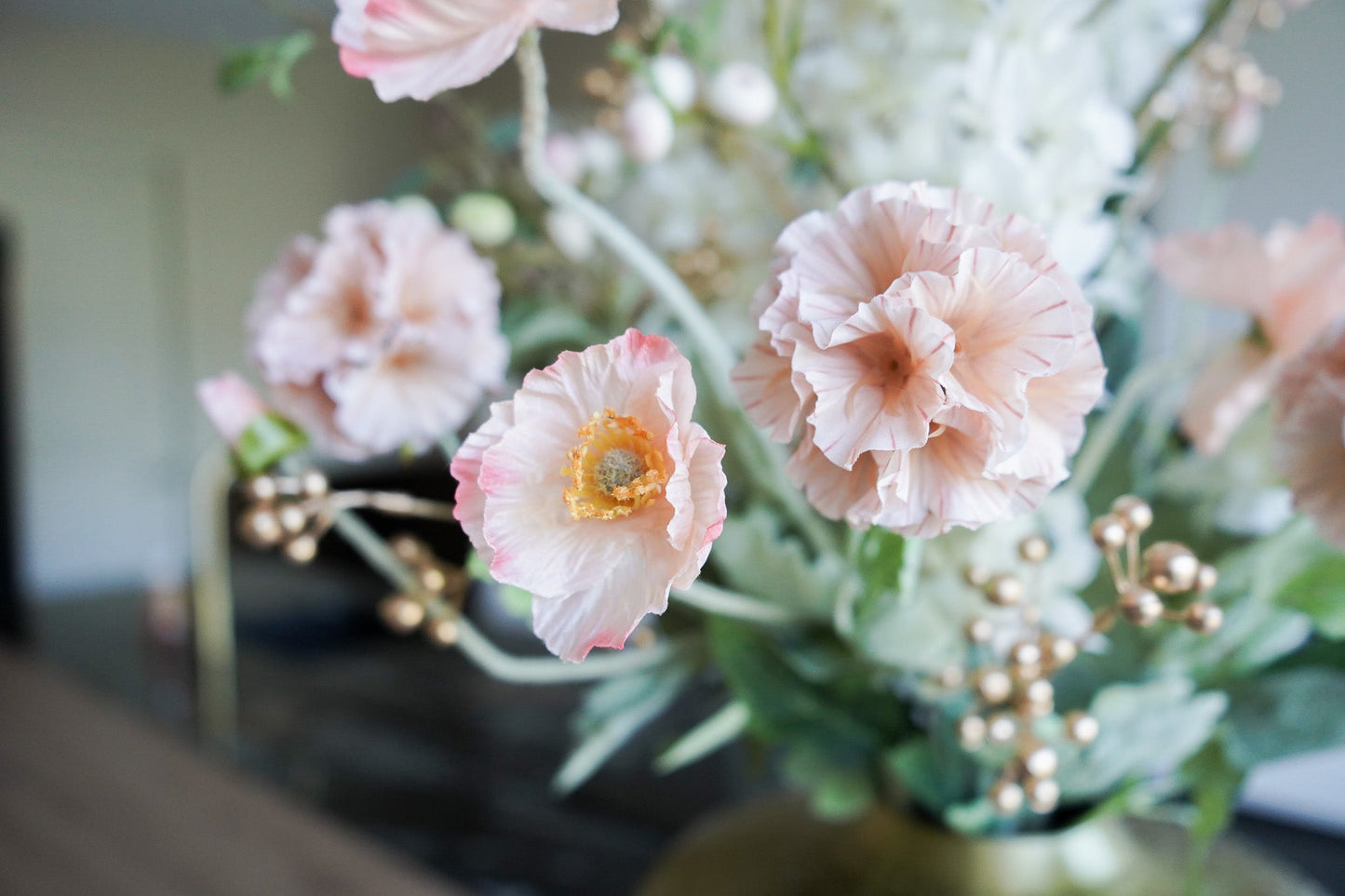 Seidenes Blumenbouquet Silky Blush