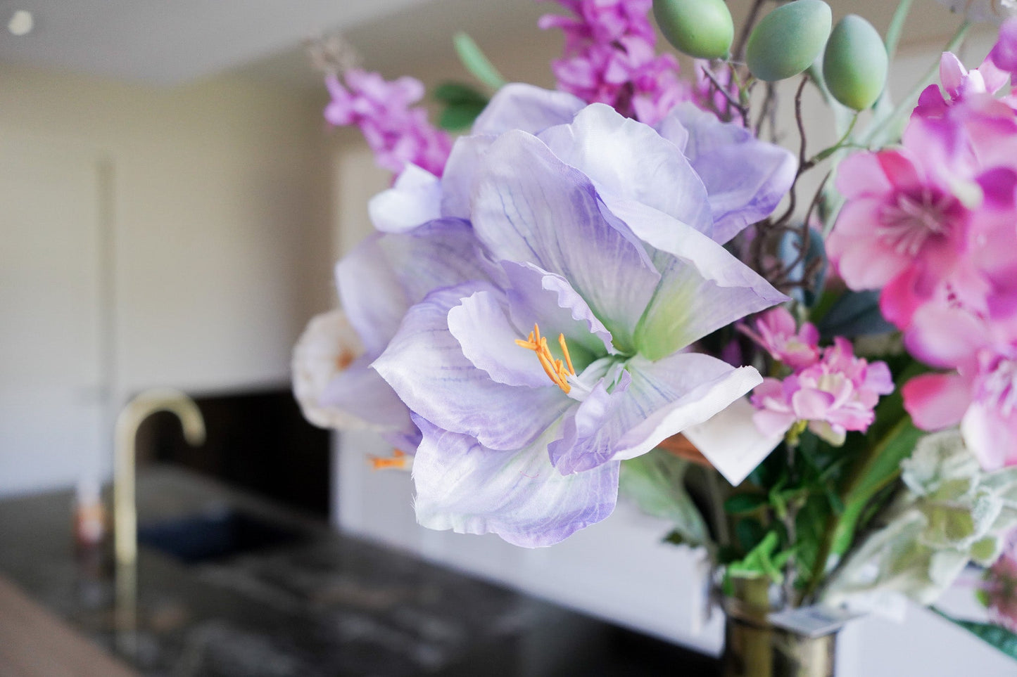 Seidenes Blumenbouquet Silky Purple Bomb