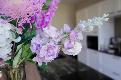 Seidenes Blumenbouquet Silky Purple Bomb